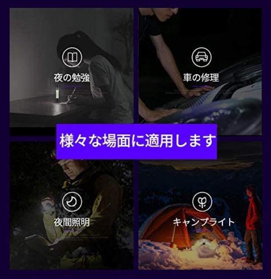 Aluminum Alloy 3 SOS COB Work 500m Ultra 2 Hours of Continuous IPX6 Hanging Charging Cable Included 2-Pack Flashlights, Ultra-Mini Size, Rechargeable,