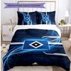 Hamburger SV Football Printed 3 Pieces Bedding Set, Comfortable Skin Friendly Bedroom Duvet Cover Set