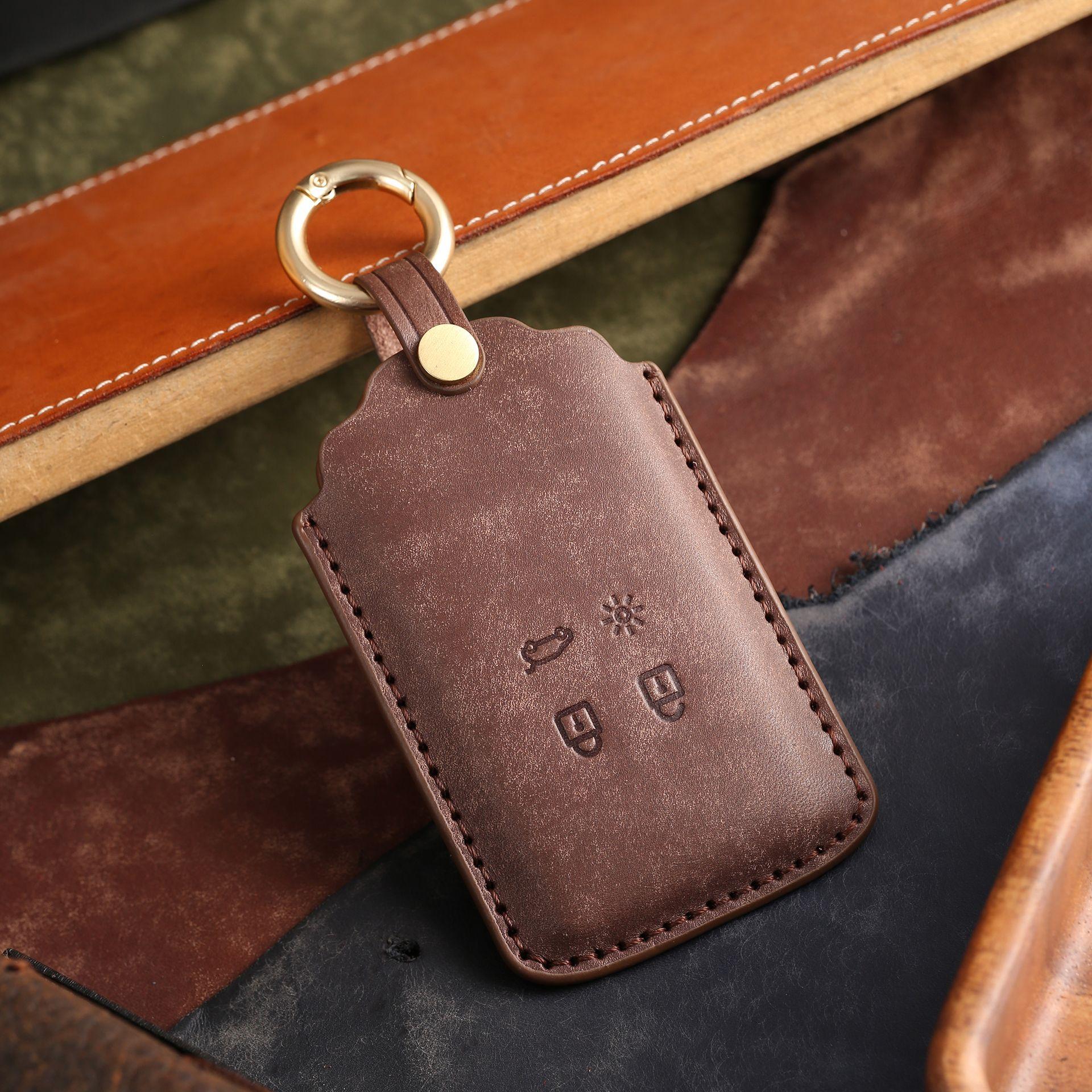 

Suitable for Dongfeng Renault Corregia key set Koleo 2022 Renault car high-end protective case buckle bag коричневий