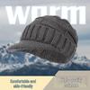 Warm Knitted Winter Hat - Unisex Duckbill Beanie with Thick Ear Protection