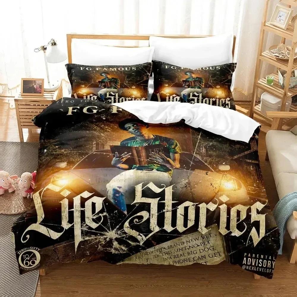 RIP Jaydayoungan Rapper Bedding Set Printed With Pillowcase Bed Duvet Cover Soft Single Double Queen Super King Size Kids Adult