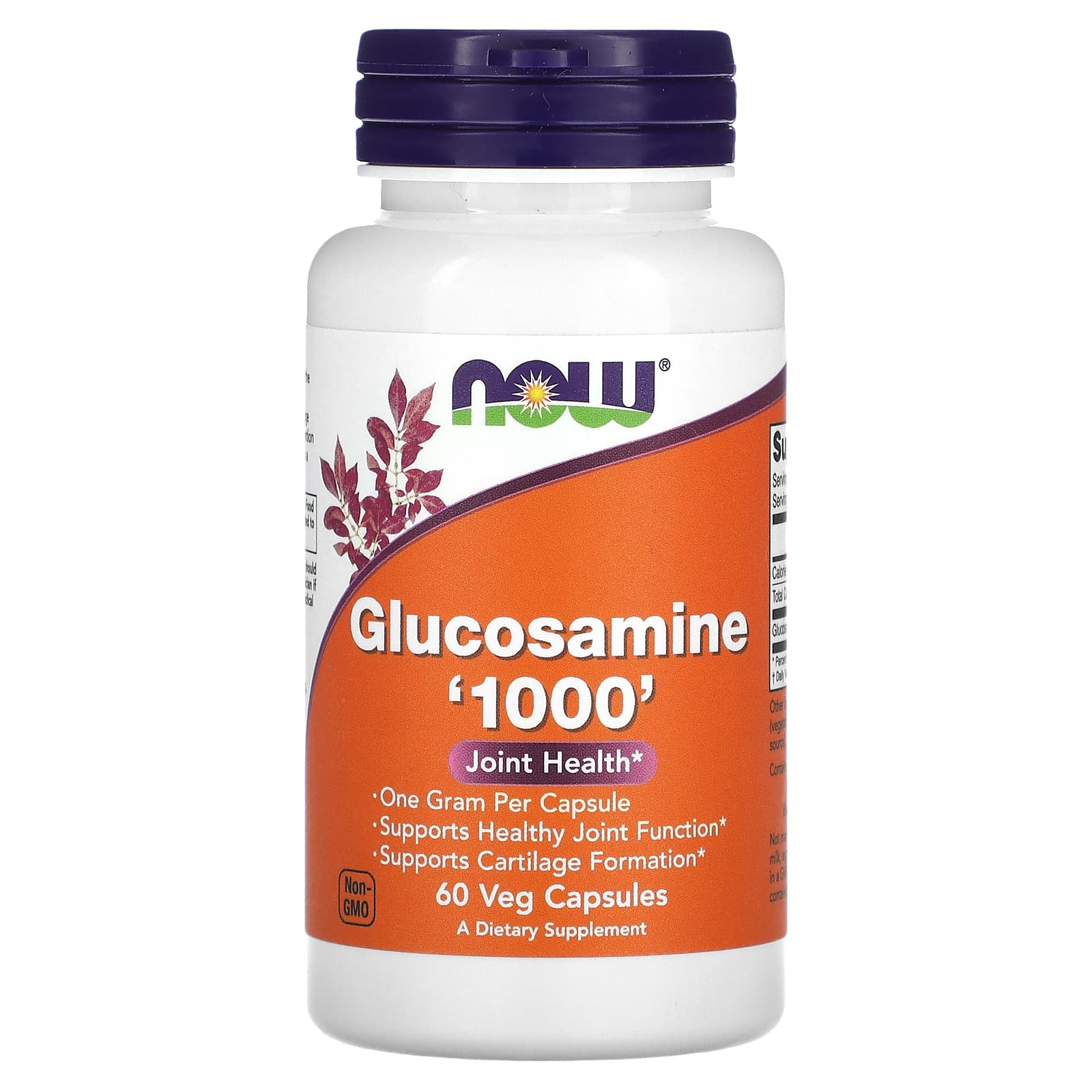 

Glucosamine 1000 , 60 Veggie Capsules (1,000Mg per capsule)