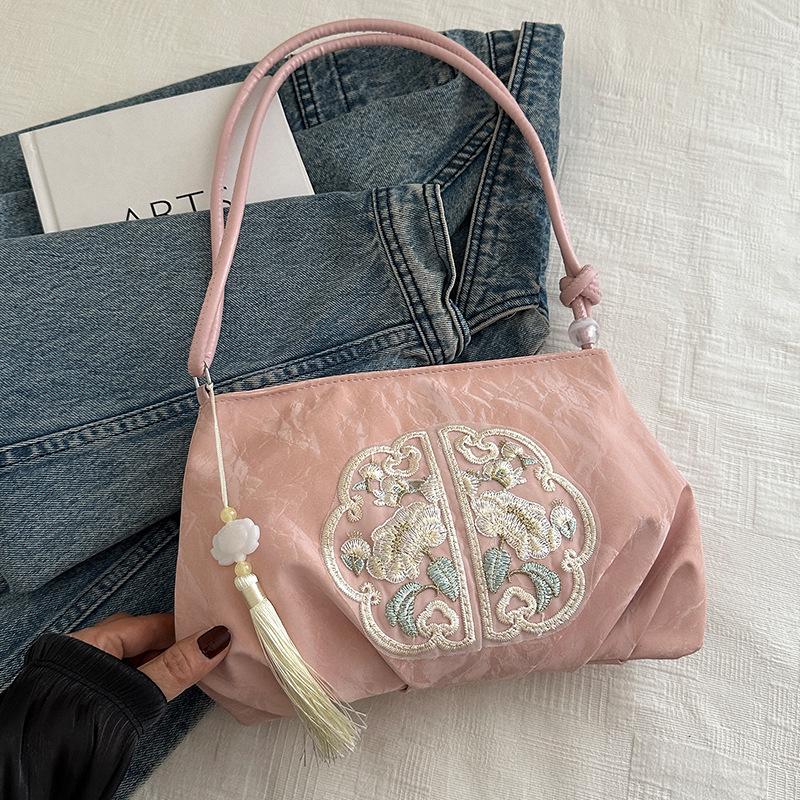 Trendy 2024 Chinese-Style Tassel Crossbody Bag - Women's Summer Fashion Shoulder Bag