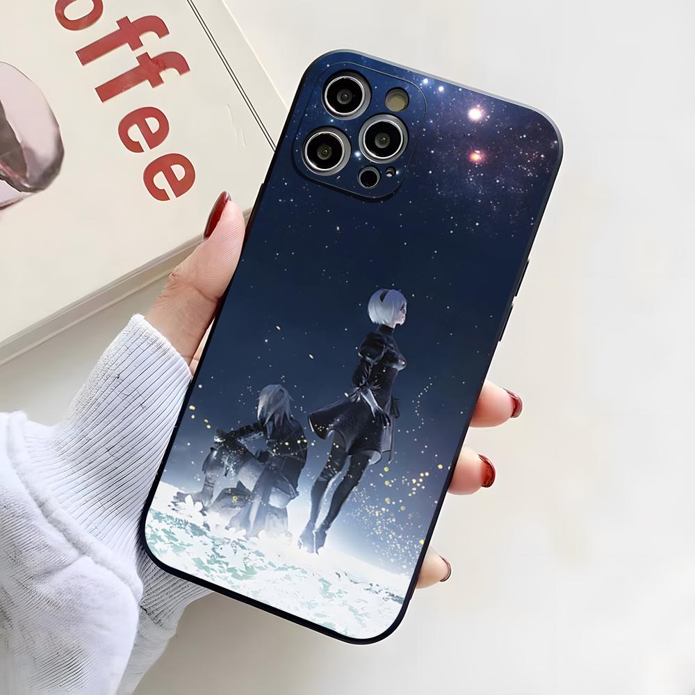 N-NieR A-Automata Phone Case For IPhone 17 Pro Max 16 15 14 Pro Max 13 11 X Xs Xr 8 7Plus Silicone Cover