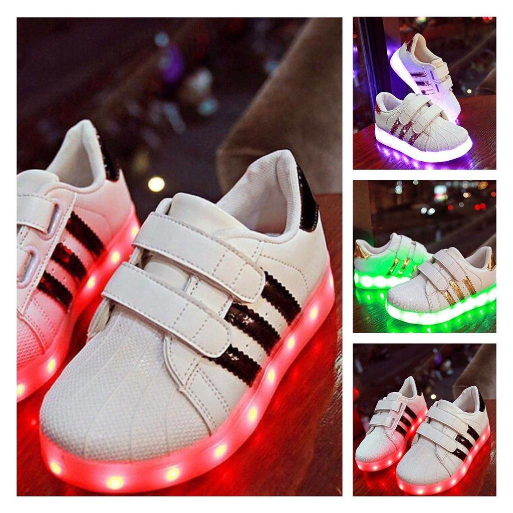 Stylish Unisex-child's Kids Led Sneakers Durable Non-slip Lightweight