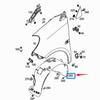 Mercedes-Benz Smart 453 Fender Liner Replacement: Parts 4536907300, 4536907400.