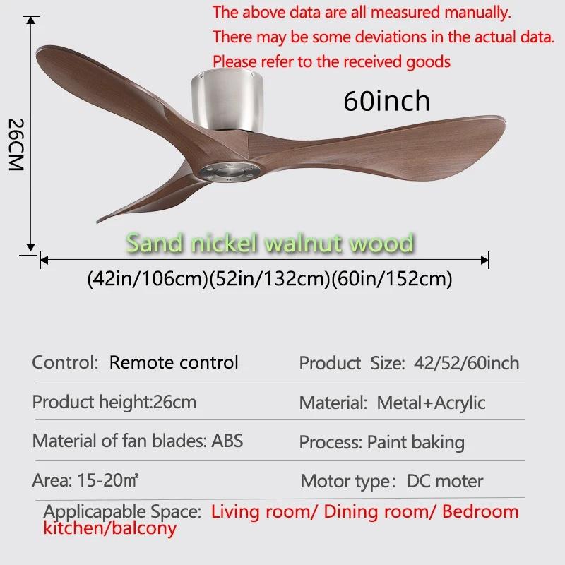 6 Speed Adjustable Energy Saving Electric Fan Remote & Quiet DC Motor Household Fan Modern Industrial Ceiling Fan