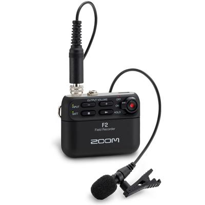 مسجل ميداني صغير وخفيف الوزن من ZOOM Zoom، متوافق مع F2/B، أسود، مقاس 32 بت،