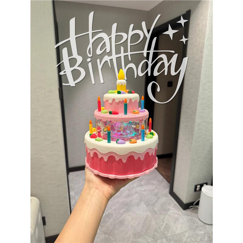 

Realistic Birthday Cake Prop with Blow-Out Feature Standard