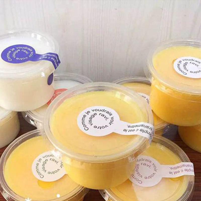 100/50 STÜCK Einweg-Plastikbehälter Transparent Portionsbecher Schüsseln mit Deckel für Mousses Soße Gelee Joghurt Haushaltsbedarf