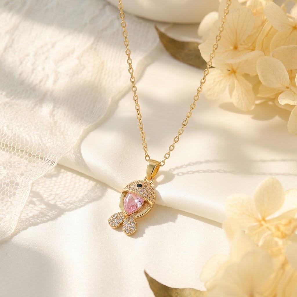 European-American Style Titanium Steel Diamond Necklace: Versatile, Fashionable, High-End Accessories for Women