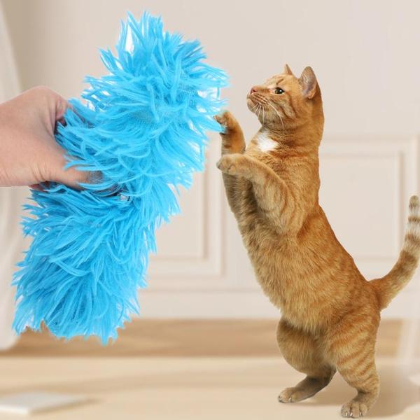 1 Stück Katzenspielzeug für Indoor-Kätzchen, weiches Spielzeug und Kissen, interaktives Katzen-Kickerspielzeug mit Katzenminze und knisterndem Plüsch-Katzenkauspielzeug