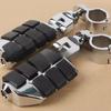 Retro Style Motorcycle Footrests Textured Rubber Surfaces Adjustment Aluminum Foot Pegs Simple Installs for Bike 883
