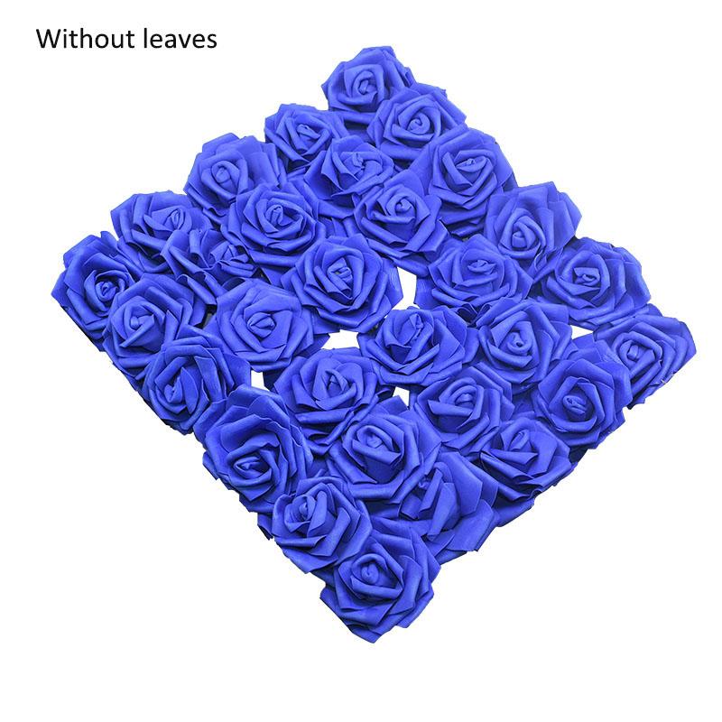 25Heads 8CM Artificial PE Foam Rose Flowers Bride Bouquet Flower For Wedding Party Decorative Scrapbooking DIY Flower