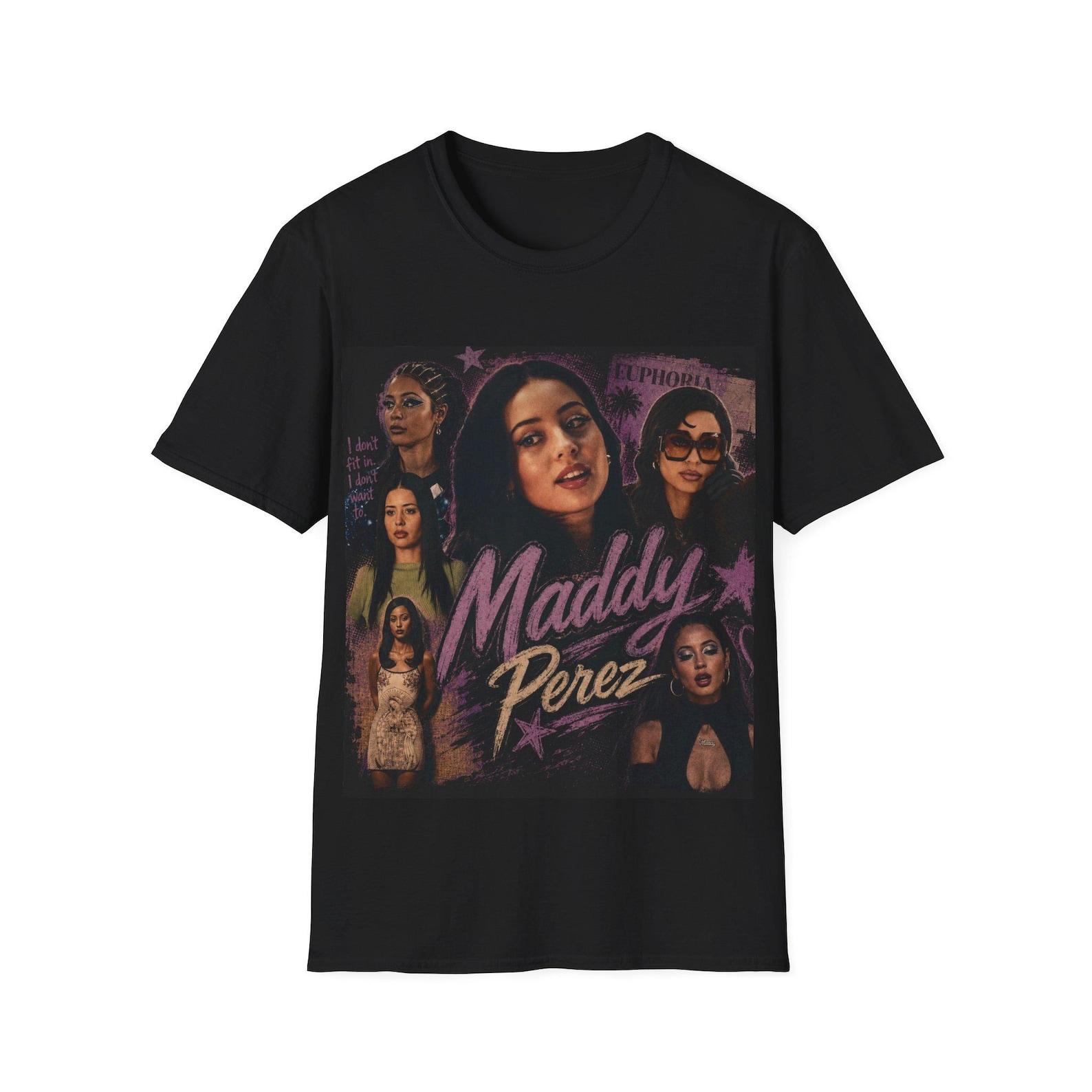 Maddy Perez Character Collage T-Shirt | Euphoria TV Show Tee M