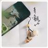 Recommended Boxwood Lotus Seed Bodhi Fortune Bag Car Keychain Mobile Phone Lanyard Short Vintage Pendant Ornament