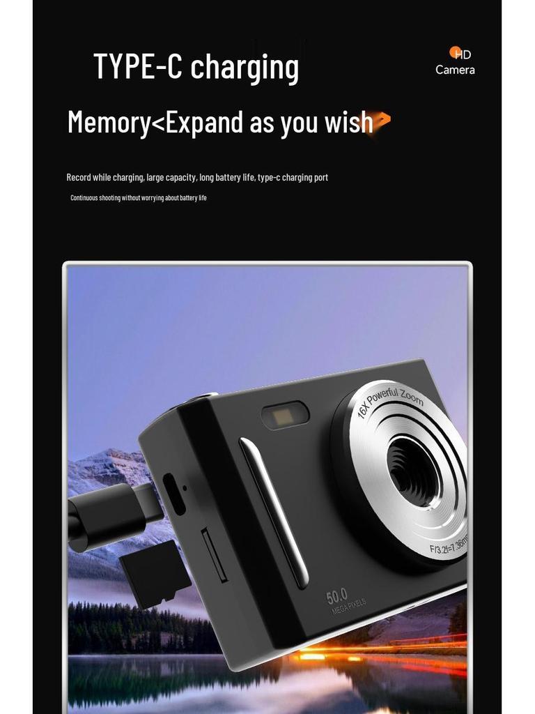 High-Definition Mini Digital Camera for Students and Home Use