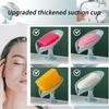 Punch-free Easy-to-clean Shower Soap Box Leaf-shaped Self-draining Soap Holder Bathroom with Suction Cup Soap Dish