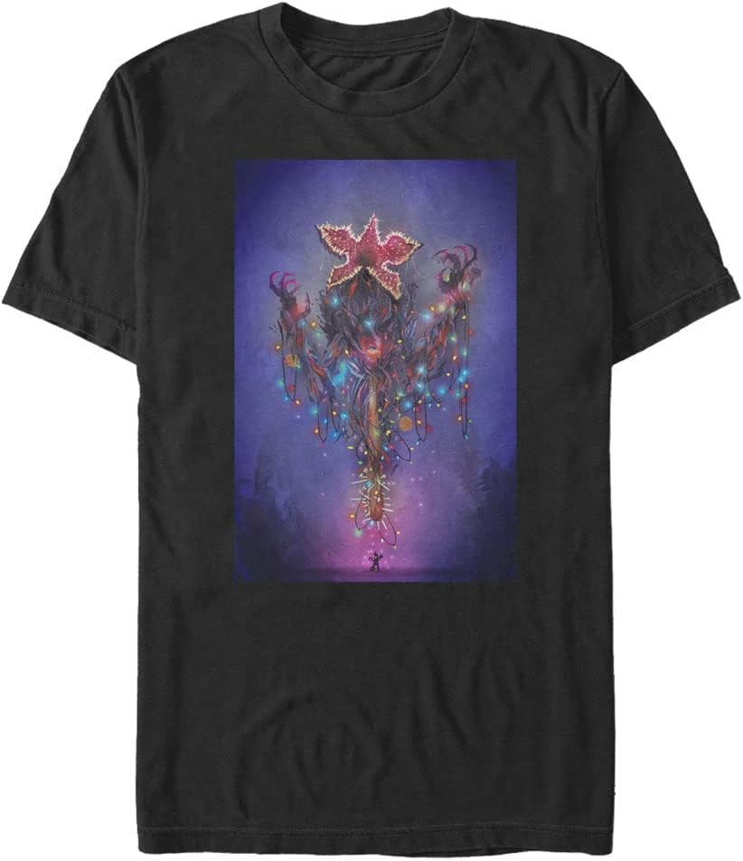 Stranger Things Men s Lit Short Sleeve Tee S