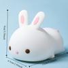 Cartoon Touch Sensor Rabbit Night Light 16 Colors Colorful Bunny Lamp Dimmable Silicone Ambient Light Bedside Light