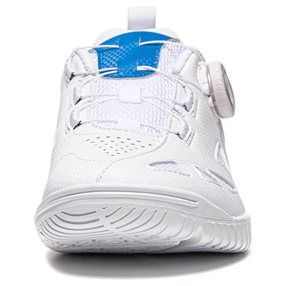 New LiNing Mage ESS Anti-Slip And Wear-Resistant Breathable Low-Top Professional Table Tennis Shoes Unisex White Blue APPU021-7