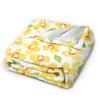 Florals on Yellow Fabric Plush Blanket Child  Flannel Throw Blanket For Outdoor Super Warm Quality Bedspread Birthday Present