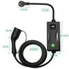 Peocke Portable EV Charger Type 2 IEC62196-2 Wallbox Adjustable Currect Schuko Plug EVSE Electric Car Charging Cable 5M
