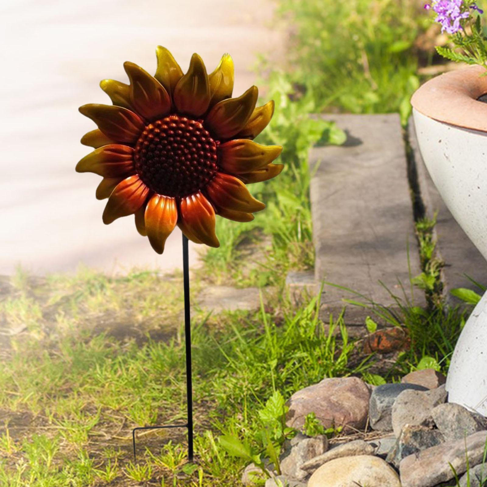 

Garden Stake Creative Pastoral Sturdy Stylish Yard Art Decoration for Lawn Terrace Porch жовтий