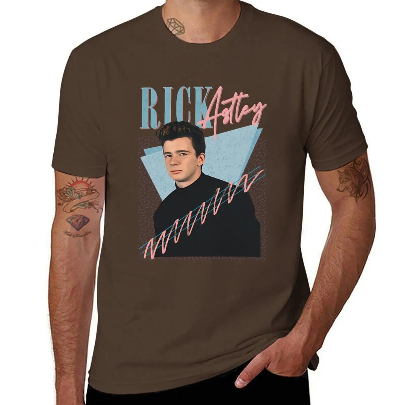 GUOYAN TOP Rick Astley T-shirt zomer top vintage anime shirt grafische t-shirts grote maten heren t-shirts pak L