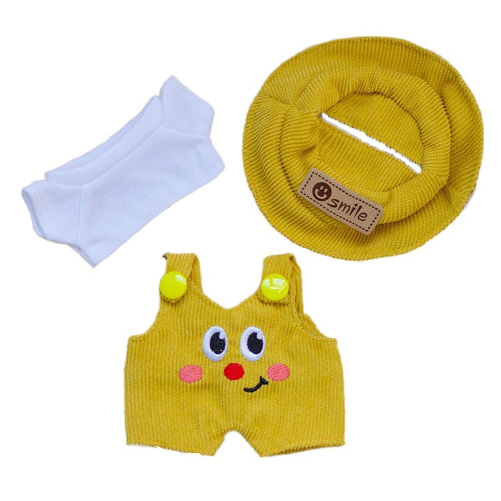 1 set Hat Sitting Party Labubu Doll Clothes Strap Pants Mini Cotton Doll's Clothes  Kids Girls Toys