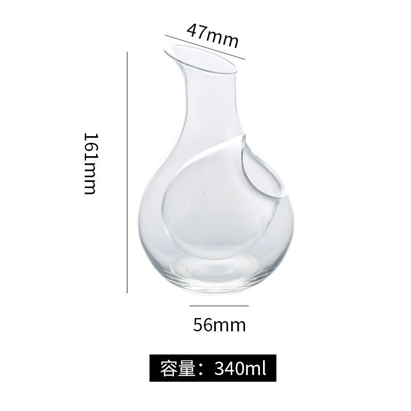 Japanese Clear Crystal Ice Jug Lead Free Glass Wine Bottle Bar Whiskey Flask Sake Beer Cooler Wine Dispenser Carafe Decanter