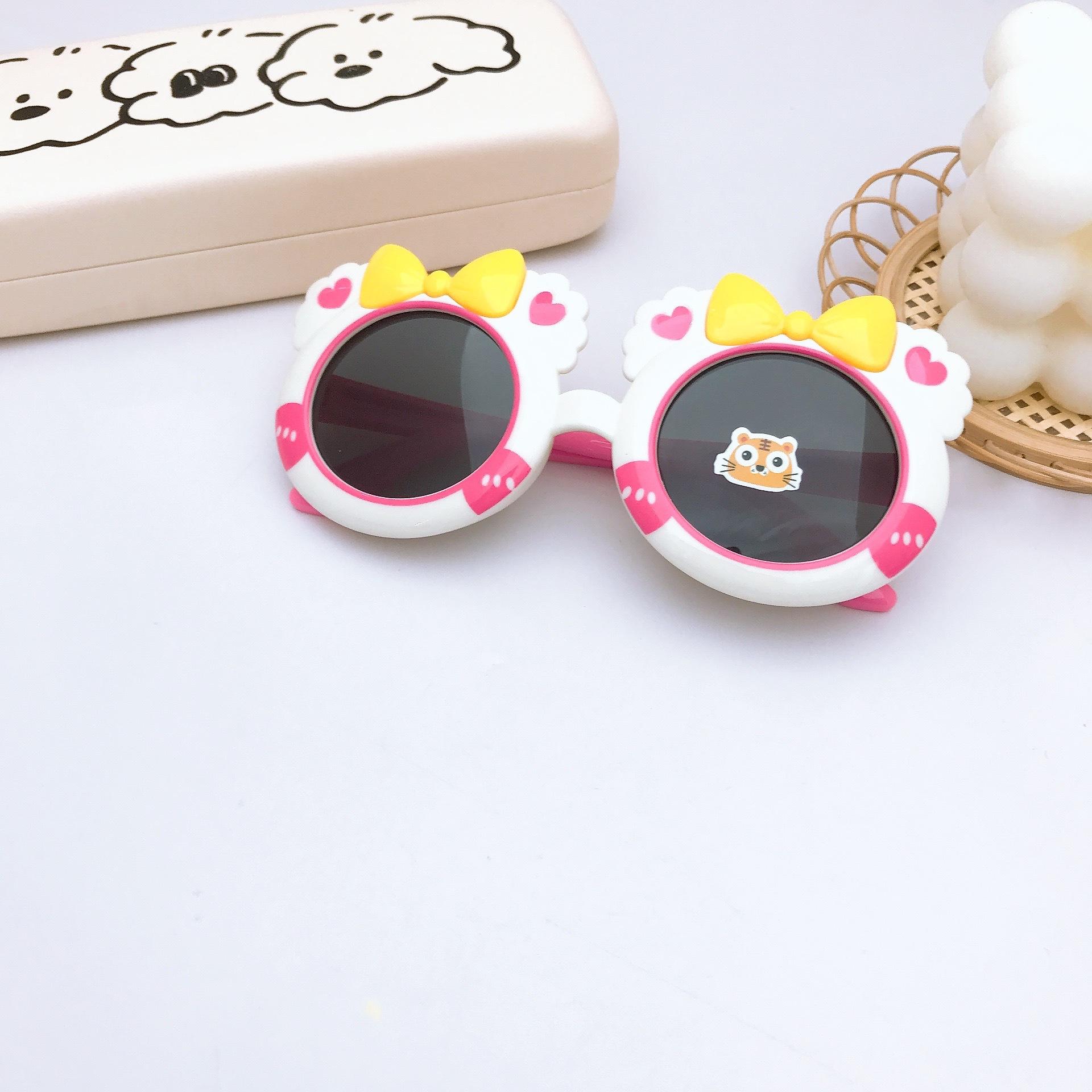 

Детский поляризационный мультяшный бант в форме фото очков с защитой от ультрафиолета для мальчиков и девочек, детское зеркало от солнца