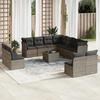 VidaXL Garden Lounge Set with Cushions 12 Pcs Grey Wicker 3217830