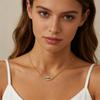 Evil Eyes Pendant Necklace for Women Shiny Zircon Lucky Blue Eye Charm Necklace Boho Luxury Jewelry Gift