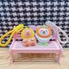 Animal Cartoon Key Holder Doll PU Leather Key Rings Fashion Kapybara Keychain  Bag Charm