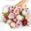 10/50 Stück Künstliche Blumen Seidenrose Hausvase Tischkranz Hochzeit Brautstrauß Festival Party Gartenbogen DIY Geschenkbox Dekoration