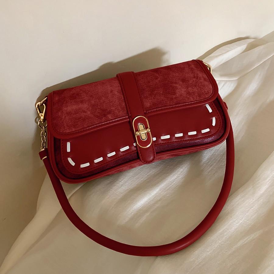 Светская роскошь, нишевая, высокая, на одно плечо, подмышечная сумка-багет, осень-зима