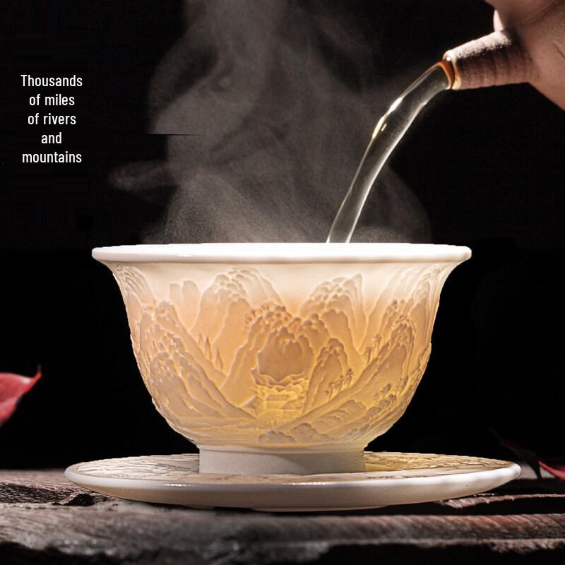

Подарочный набор из белого фарфора Jingdezhen Тысяча миль