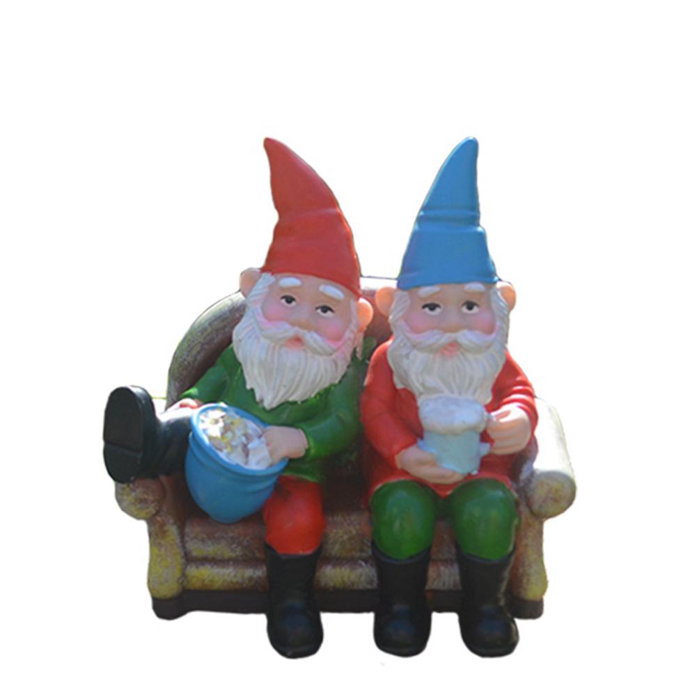 Outdoor Garden Resin Dwarf  Ornaments Multiple Styles Old Man Sculpture Handicraft Windproof Rainproof Lawn Room Decoration