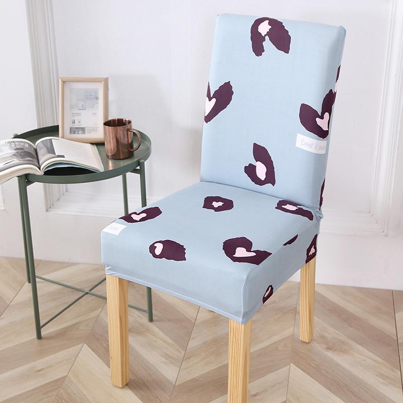 Printed Chair Cover Elastic Chair Cover Restaurant Printed Elastic Seat Cover Multifunctional Hotel Chair Cover