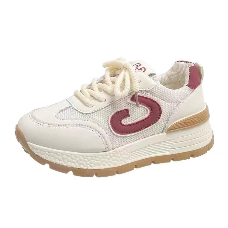 Dad Shoes Women's Shoes New Summer Spring and Autumn Mesh Shoes Breathable Mesh Platform Sneakers