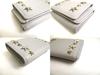 Authentic Jimmy Choo Plastic Stars Gray Leather Trifold Wallet Compact Wallet NEMO #a354  Refurbished