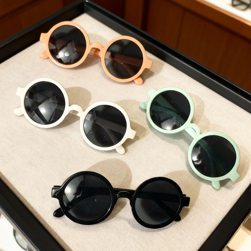 Round Frame Children'S Sunglasses Trend Boys And Girls Fashion Sunglasses Party Glasses