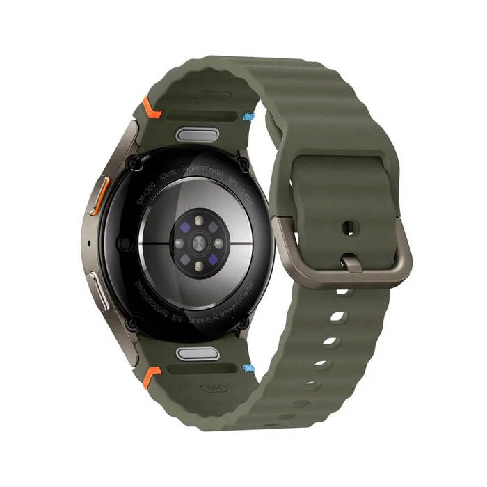 Montre intelligente avec cadran rond de 44 mm Samsung Galaxy Watch7 en vert avec écran tactile de 1,47", connectivité, WiFi 5, NFC