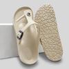 2025 Unisex Non-Slip Buckle Flip-Flops: EVA Wear-Resistant Indoor & Beach Sandals