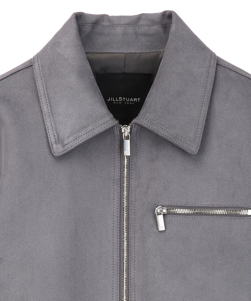 Jillstuart Newyork Men Suede Touch Trucker Jumper - Dark Grey (Jnju6A104G3)