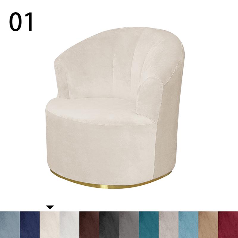 

Modern Simple All-inclusive Rotating Round Chair Cover Velvet Swivel Barrel Chair Cover Living Room Office Furniture Protector