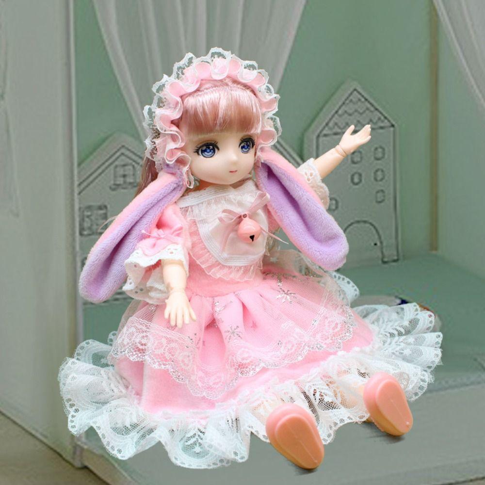 with Clothes 32cm Bjd Doll Spherical Joint Hinged Doll Mini Dolls 1/6 Bjd Dolls  Girls Gifts
