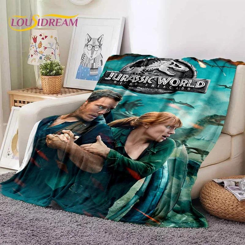 3D Cartoon Jurassic Park Dinosaur Dino Soft Flannel Blankets,Throw Blanket Comfortable Blanket for Picnic Beds Home Bedroom Kids