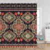 Bohemian Vintage Shower Curtains Mandala Boho Pattern Retro Bathroom Decorations Polyester Bath Curtain With Hooks